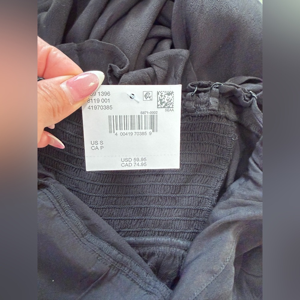 American Eagle Outfitters Black Sleeveless Jumpsuit S - Picture 4 of 9